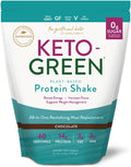 Keto-Green Chocolate Vegan Protein Powder for Women by Dr. Anna Cabeca | Plant Based Protein Powder with Greens | Dairy Free, Sugar Free | Protein Shake 40 Servings