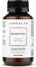JSHealth Metabolism Dietary Supplement, Gluten-Free, 60 Tablets | Chromium for Healthy Blood Sugar and Cravings Support. With Zinc, Magnesium, Cinnamon, Gymnema. By Nutritionist Jessica Sepel