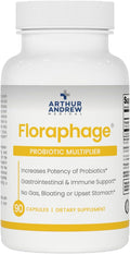 Arthur Andrew Medical Floraphage, Bacteriophage Prebiotic, 90 Capsules | Advanced Bacteriophage Prebiotic. Probiotic Multiplier, & Microbiome Enhancement. Digestive, Immune, & Urinary Tract Support