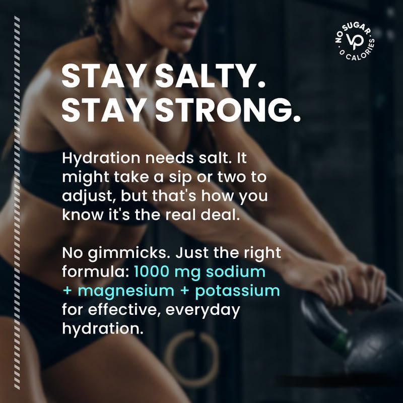 Venture Pal High Sodium Electrolyte Powder Combo Pack | Sodium, Potassium & Magnesium Hydration Mix | Sugar-Free, Zero Calories | Paleo, Keto & Vegan Friendly | 32 Sticks