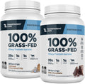 Transparent Labs Grass-Fed Whey Protein Isolate (30 Servings, Milk Chocolate) & Grass-Fed Whey Protein Isolate (30 Servings, Oatmeal Chocolate Chip Cookie)