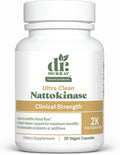 Dr. Murray's Ultra Clean Nattokinase - Supports Healthy Blood Circulation & Fibrinolytic Activity | Vegan Delayed Release Capsules | Non-GMO, Gluten Free | 30 Count