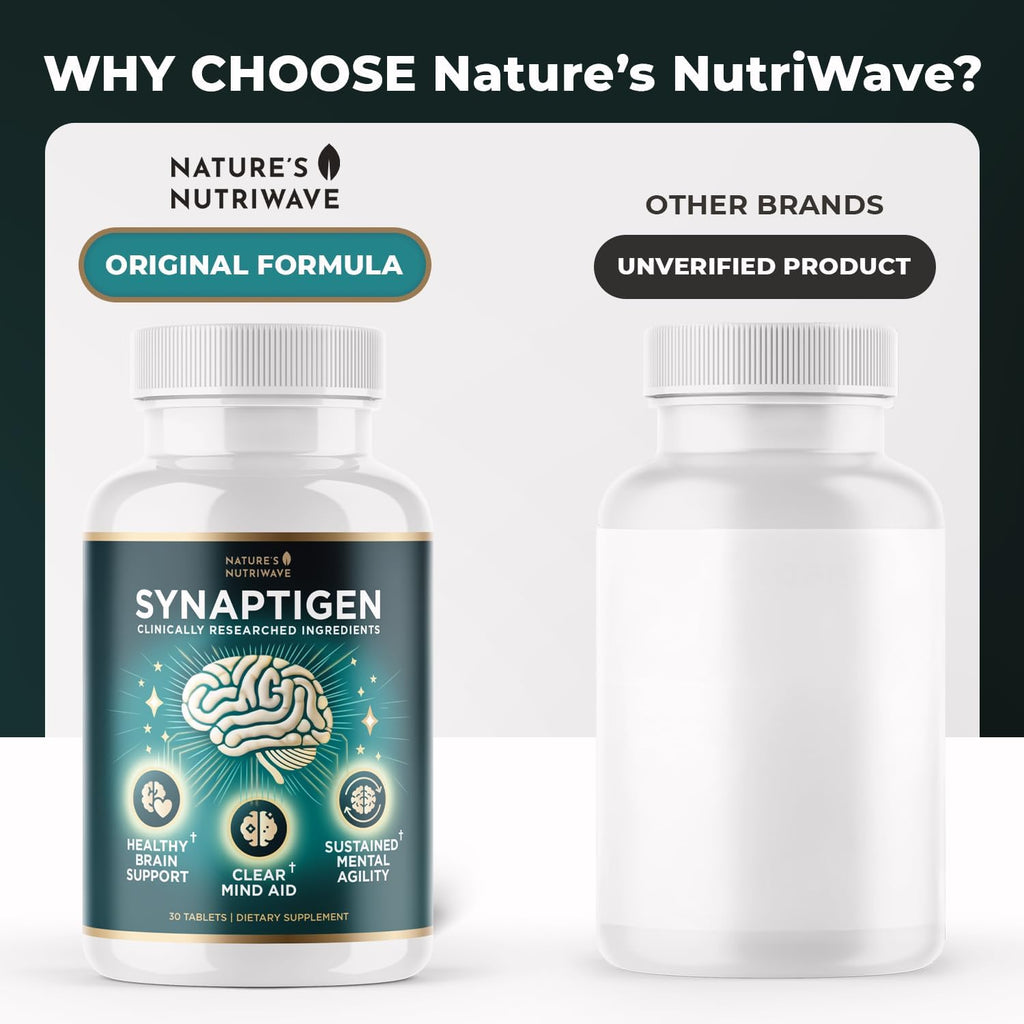 Synaptigen – Inulin & Probiotics 3.5B CFU Tabs – 30 Ct, 1 Month Supply | Inulin powder & probiotics 3.5 billion CFU | Non-GMO, Made in USA | Easy-to-swallow daily tablet