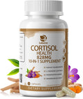 Lukaree Cortisol Supplements for Women and Men, with KSM-66® Ashwagandha | 10-IN-1 Cortisol Reducer with L-Theanine, Magnesium, Saffron & Phosphatidylserine, GMP Quality, 120 Capsules, 60-Day Supply