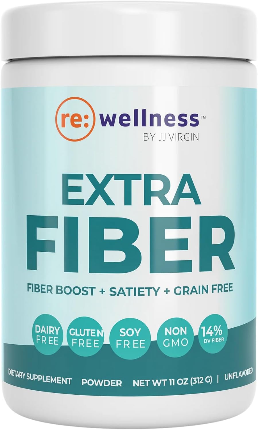 Reignite Wellness by JJ Virgin Bone Broth All-in-One Shake (Chocolate) and Extra Fiber Powder Supplement