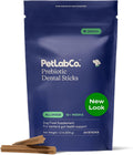 PetLab Co. Dental Sticks – Dog Dental Chews -Target Plaque & Tartar Build-Up at The Source - Designed to Maintain Your Dog’s Oral Health, Keep Breath Fresh and Provide Digestive Help (24 Sticks) | Ridged texture with chicory root prebiotic and peppermint