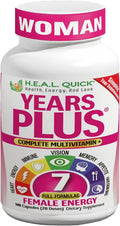 Century Systems H.E.A.L. Quick Years Plus Woman - 140 Capsules | Complete Multivitamin for Women 45+ with Green Tea Extract, Evening Primrose Oil, Resveratrol & Rotiola - 28 Servings
