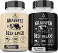 Ancestral Supplements Beef Liver & Beef Organs Bundle – Supports Energy, Immunity & Whole Body Wellness – Grass Fed, Pasture Raised Multivitamin with Liver, Heart, Kidney, Pancreas & Spleen, Non-GMO