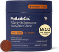 PetLab Co. Allergy & Immune Probiotic Chews, 30 Soft Chews, Small Dogs | Size-specific omega-3s, colostrum and prebiotics to support yeast balance, skin health and immune function