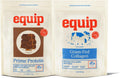 Equip Foods Prime Protein Powder Chocolate & Grass Fed Collagen Powder Unflavored