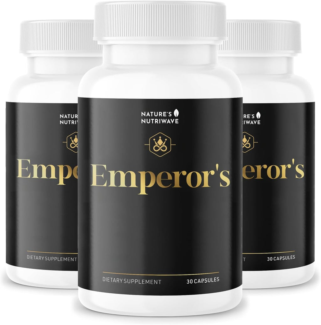 Emperor's Vigor Tonic – Herbal Formula – 60 Capsules, 3 Month Supply | Herbal capsule formula, plant-based blend | Non-GMO, No Stimulants, Made in USA | Easy-to-swallow daily capsule