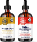Vimergy Day-Night Immunity Kit* – 2-Part Liquid Supplement Kit with PropolisPure® & Total Immune Blend* – Fast-Absorbing, 2 x 115ml – 2 x 57 Servings – Support Immune and Respiratory Defense Systems