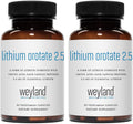 Lithium Orotate - 2.5mg of Elemental Lithium, 60 Vegetarian Capsules (Pack of 2)