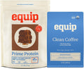 Equip Foods Prime Protein Powder Chocolate & Gold Standard Clean Coffee