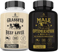 Ancestral Supplements Beef Liver & Mofo Bundle for Men – Supports Energy, Strength, Hormone Health & Vitality – Grass Fed, Pasture Raised Beef Organ Multivitamin with Targeted Nutrients