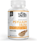Mila Miamor Psyllium Husk Capsules – 60 Count – Gut & Colon Support Supplement – Promotes Digestive Health & Regularity – Non-GMO, High Fiber Formula