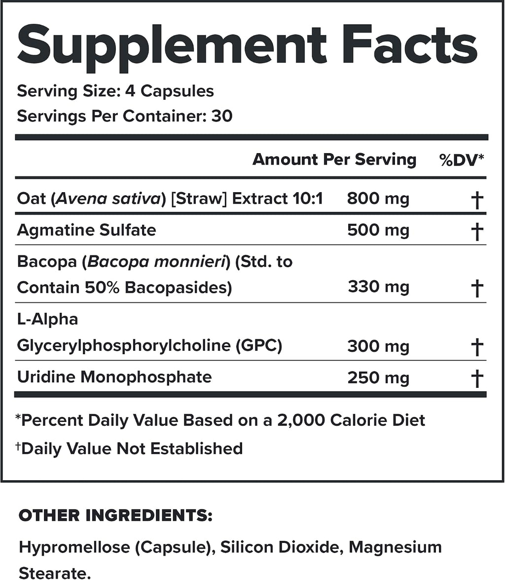 LEGION Athletics Ascend Nootropic - All-Natural Brain Supplements for Memory and Focus - Nootropics Brain Support Supplement with Alpha-GPC - Brain Supplement for Alertness & Mood Support, 30 Servings