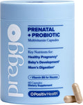 PREGGO Prenatal Vitamin + Probiotic with Folate & Choline – 30-Day Supply