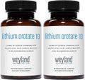 Lithium Orotate - 10mg of Elemental Lithium, 60 Vegetarian Capsules (Pack of 2)