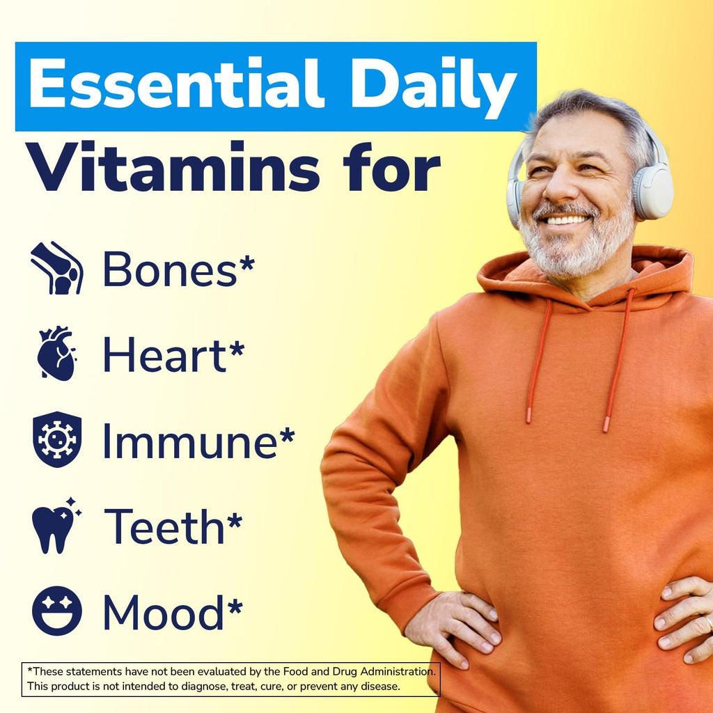Vitalibre Vitamin D3 K2 Supplement, Vitamin D3 10000 IU & 200 mcg K2 MK7 | Enhanced Calcium Absorption, Bone, Heart, Immune & Mood Support, No Soy, Easy to Swallow, 90 Softgels