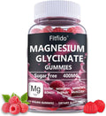 Magnesium Glycinate Gummies 400mg, Sugar Free, 60 Count | Magnesium Glycinate, Daily Wellness, Relaxation & Muscle Support, No Melatonin, Sugar Free, Vegan, Raspberry