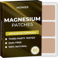 MONIER Magnesium Patches (Pack of 60) - 100% Natural Patch for Women | For Women and Men, With Calcium, Muscle And Bone Support, Calming, Enhanced Formula