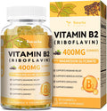 Totaria Vitamin B2 Gummies, Sugar Free Riboflavin 400mg Supplement for Adults & Kids with Magnesium Glycinate 400mg, COQ10 & Elderberry, Skin & Nervous System Support, Non-GMO, 60 Gummies