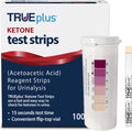 TRUEplus Ketone Test Strips, Urinalysis Test Sticks, 100 Count | Checks for Ketones in Urine, Fast and Easy Testing at Home, Ideal for Low-Carb Dieters and People with Diabetes