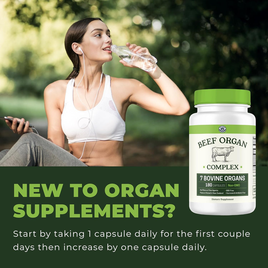 Left Coast Performance Boron Supplement for Men & Beef Organ Supplement - Testosterone Boosting Bundle for Men's Gut Health Energy Hormone Balance and Immune Support