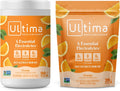 Ultima Replenisher Electrolyte Powder Drink Mix Bundle – Sugar Free – Orange, 90 Serving Canister and 20 Stickpacks – 6 Electrolytes and Minerals – Keto Friendly, Vegan, Non-GMO