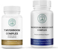 Magnesium Bisglycinate + 7 Mushroom Complex Bundle | Calm, Energy, Immunity, Muscle Support, Focus, Stress Balance & Daily Wellness