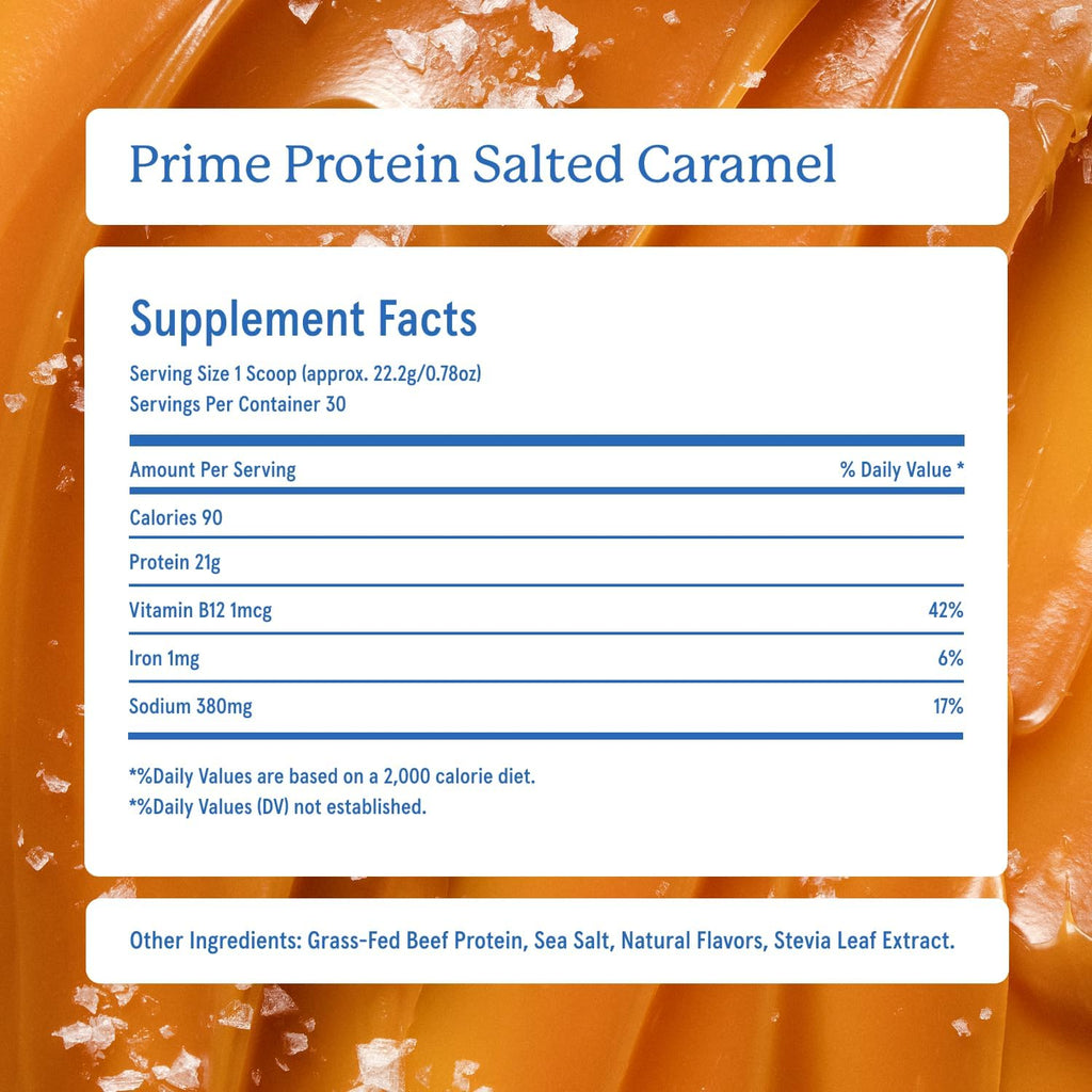 Equip Foods Prime Protein Powder Vanilla & Prime Protein Powder Salted Caramel