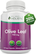 Olive Leaf Extract Capsules 750mg, 4 Month Supply, 20% Oleuropein, Vegan | High-Strength Antioxidant Support for Immune Health, Extracted from Egyptian Olive Leaves, Non-GMO, Once-Daily, 120 Capsules