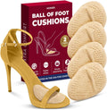 Ball of Foot Cushions for Women | Metatarsal, High Heel Comfort | High Heel Comfort for Ball of Feet, Shoe Cushions, Toe For Heels, Shoe Pads Inserts, One Size Fits All (2 Pairs)