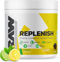 RAW Replenish, Premium Electrolytes Powder Recovery Formula, Lemon Lime (60 Servings) - Flavored Electrolyte Drink Mix Supplement for Hydration, Replenishment, Endurance & Performance Workouts