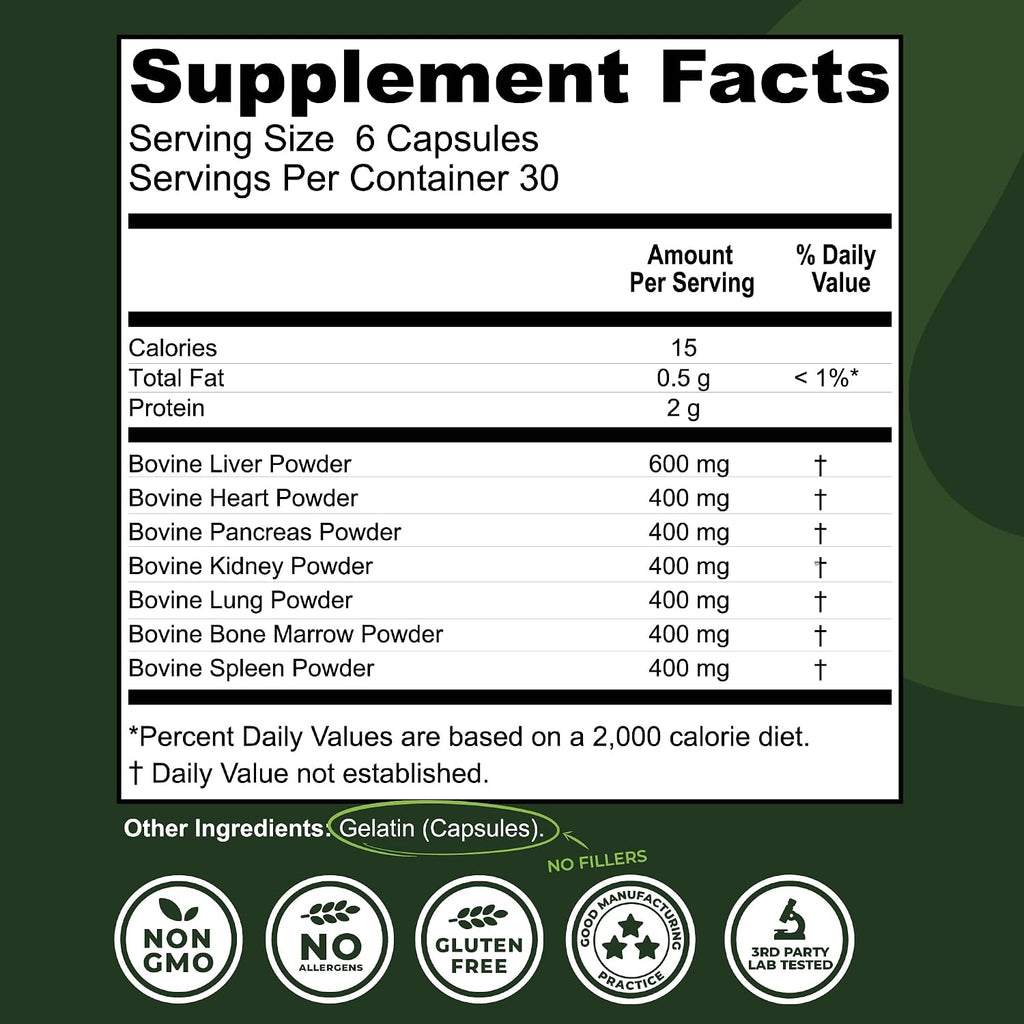 Left Coast Performance Bone Broth Protein Powder & Beef Organ Supplement - Bovine Wellness Bundle for Gut Health Energy Balance and Immune Support