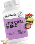 Vital Peak® Vein Care Blend | Circulation & Vein Support Supplements | Rutin, Horse Chestnut Extract, Butcher's Broom & Micronized Citrus Flavonoids, Vegetarian. 30 Days Supply. 60 Capsules