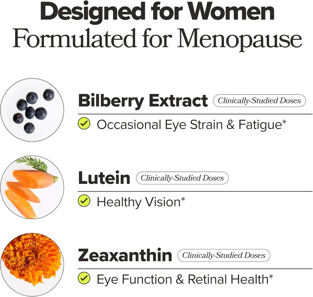 MENO Eye Health for Eye Strain, Dryness, & Tear Production – 30-Day Supply
