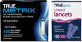 TRUE METRIX Glucose Test Strips 100 Count, TRUEplus 30G Lancets 100 Count | Blood Glucose Test Strips and Lancets, Compatible with TRUE METRIX Family of Self Monitoring Blood Glucose Meters