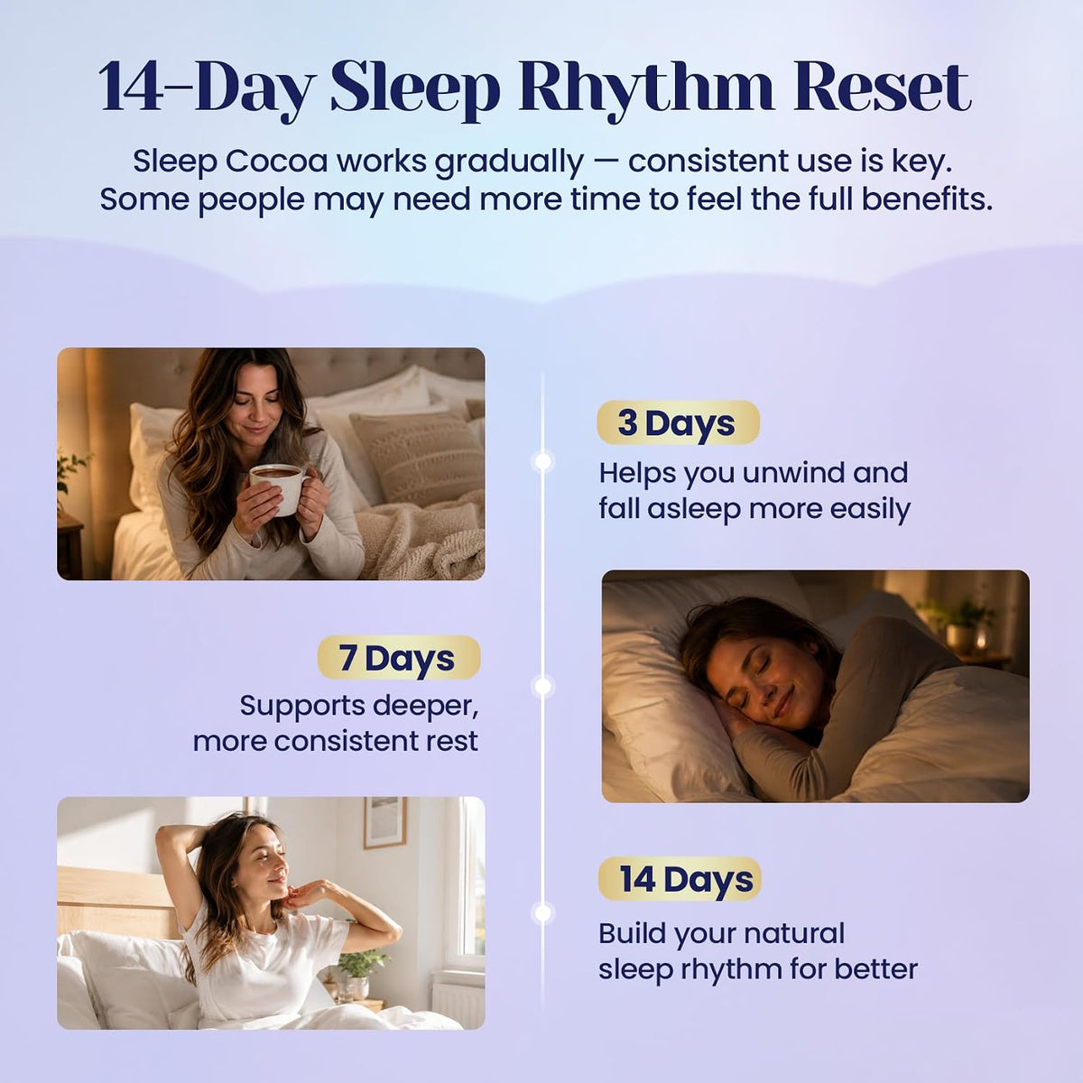 Mushroom Hot Cocoa Powder Natural Sleep Aid with 12 Superfoods, 30 Servings | Magnesium Glycinate, Melatonin 3mg, L-Theanine, Glycine, Lion's Mane, Reishi & Turkey Tail, Moon Bedtime Brew Hot Cocoa Mix
