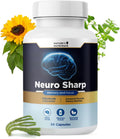 Neuro Sharp – Bacopa, Ginkgo Biloba & Huperzine-A – 30 Ct, 1 Month Supply | Bacopa Monnieri, Ginkgo Biloba & Huperzine-A | Non-GMO, Made in USA | Easy-to-swallow daily capsule