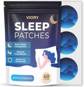 VIORY Sleep Patches for Adults Extra Strength | Easy-to-Apply Sleep Patch | With Melatonin & Valerian, Relax & Wake Up Refreshed, Long-Lasting Night Comfort For Men & Women, 60 Patches