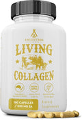 Ancestral Supplements Grass Fed Beef Living Collagen Capsules, 180 Ct | Type II collagen peptides complex in convenient capsules supports healthier, younger-looking skin, hair, nails & joints.