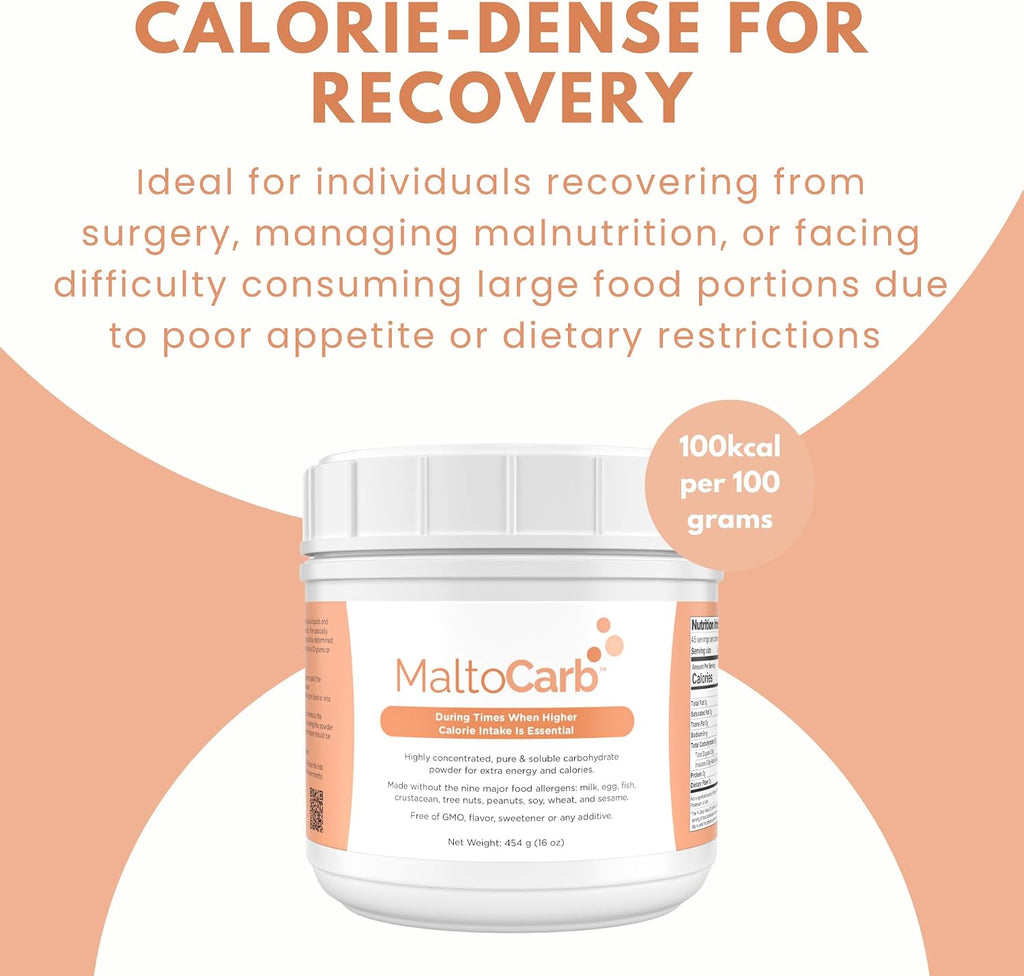 MaltoCarb Maltodextrin Powder, 454g | Carbohydrate Powder, Sustained Energy, Fast-Absorbing, Gluten-Free, Plant-Based