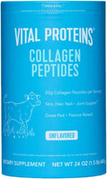 Vital Proteins Natural Whole Nutrition Collagen Peptides - Pasture Raised, Grass Fed, Paleo Friendly, Gluten Free, Single Ingredient - 24 Ounce
