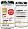 10X Health Joint Support Supplement - 60 Vegan Capsules | Cartilage Support Supplement: RestorCel Blend, Mobility Support for Knees & Hips, Vegan, 60ct