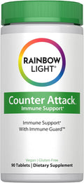 Rainbow Light Counter Attack Immune Defense Support Supplement for Adults | 90 Tablets | with Immune Guard, Zinc & Vitamin C
