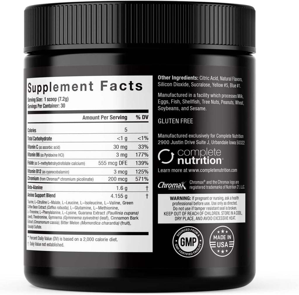 Elite GolElite Gold Amino Uptake, Green Apple, Amino Acid Supplement, Increase Energy, Support Muscle Recovery, Beta Alanine, L Citrulline, (30 Servings)
