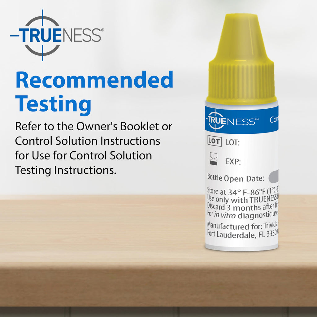 TRUENESS Level 1 Control Solution | Solution for Use with TRUENESS Blood Glucose Test Strips and Meter, Use to Confirm Glucose Testing System Works Correctly