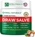 Owell Naturals Drawing Salve Ointment with Pure Shea Butter, for ingrown Hair, Boil, Splinter Remover, Bug Spider Bites, Bee Sting, Mosquito Itch, Poison Ivy, Burns & Cuts,1 Fl Oz (Pack of 1)